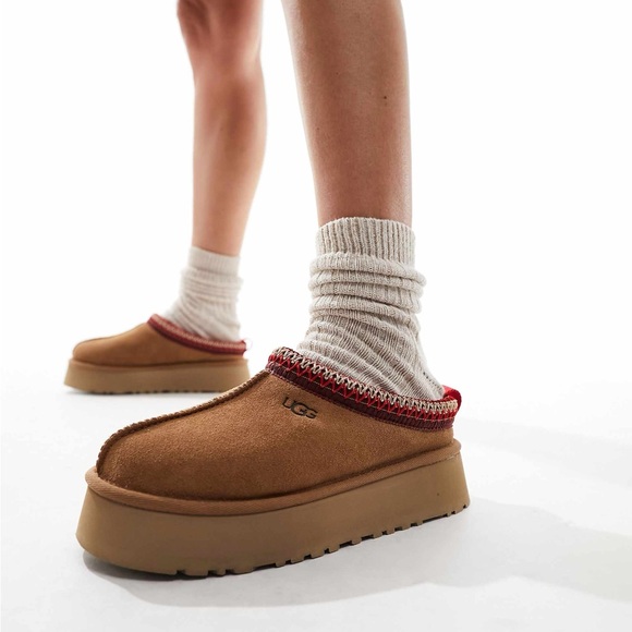 *NEW* UGG Women's Tazz II Chestnut Platform Mules - Picture 2 of 15
